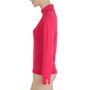 MERINO DF women's long sleeve zipper shirt magenta