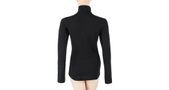 MERINO EXTREME women's long sleeve zipped shirt black