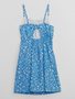 622623-01 Dětské vzorované šaty Modrá