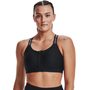 UA Infinity High Bra Zip, Black