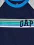 702838-00 Baby tričko GAP logo raglan Tmavě modrá