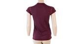 MERINO AIR women's shirt neck sleeve dark burgundy