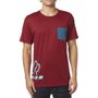 Displaced Ss Tee Heather Red