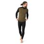 M MERINO 250 BASELAYER 1/4 ZIP, military olive heather-black