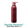 CityLoop Thermavac eCycle 600 ml Burgundy Magnolia červená s potiskem