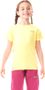 NBSKF5706S FLOWERS citrónová žlutá - Dívčí sportovní tričko