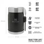 thermos 400ml with spoon/fork black matt