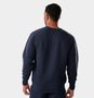 Quilted Crewneck Unisex Sweatshirt, Navy