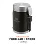 thermos 400ml with spoon/fork black matt