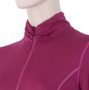 MERINO ACTIVE women's long sleeve shirt with zipper lilla