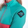 COOLMAX THERMO dámská mikina zip korál/sea green