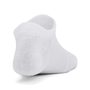 Yth Essential No Show 6pk, White / White / Halo Gray