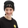 BREAKIN OUT BEANIE RADICALLY HAPPY BLACK/MAIZE