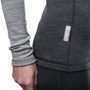 MERINO BOLD dámské triko dl.rukáv zip anthracite/cool gray