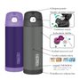 Baby thermos with straw 470 ml purple