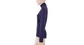 MERINO UPPER ladies sweatshirt short zip purple