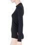 DOUBLE FACE ladies long sleeve shirt black