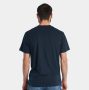 Check Script Unisex T-Shirt, Navy