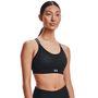 UA Infinity Mid Bra, Black