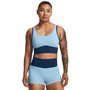 Meridian Fitted Crop Tank-BLU