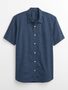 708950-02 Vzorovaná košile Tmavě modrá