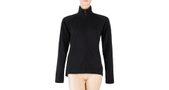 MERINO UPPER women's full-zip sweatshirt black