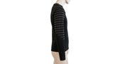 MERINO ACTIVE men's long sleeve shirt black/dark grey stripes