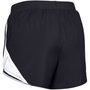 W UA Fly By 2.0 Short, Black/white