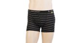 MERINO ACTIVE men's shorts black/dark grey stripes