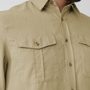 Övik Travel Shirt LS M, Chalk White