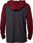 Diskors Hooded Ls Knit Heather Burgundy - triko