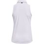 UA Zinger Sleeveless Polo-WHT