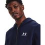 UA Essential Fleece FZ Hood, Navy