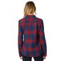 It LS Flannel, dark red