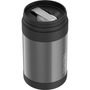 Children's food thermos with spoon 470 ml black