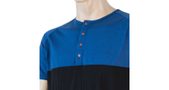 MERINO AIR PT men's shirt with buttons blue/black