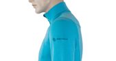 MERINO EXTREME men's long sleeve zipper shirt blue