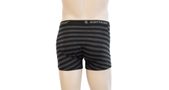 MERINO ACTIVE men's shorts black/dark grey stripes