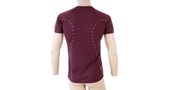 MERINO AIR men's shirt neck sleeve dark burgundy