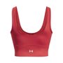 Meridian Fitted Crop Tank, red