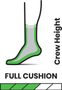 HIKE CLASSIC ED FULL CU SOLID CREW SOCKS, chestnut