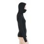 MERINO DF ladies long sleeve shirt with hood black