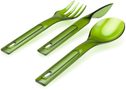 Stacking cutlery set green