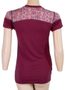 MERINO IMPRESS women's shirt neck sleeve lilla/pattern