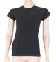 MERINO DF women's T-shirt neck sleeve black