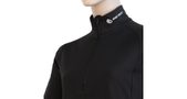 THERMO women's long sleeve zipped shirt black