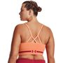 UA Seamless Low Long Bra, Orange