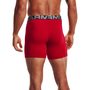 UA Charged Cotton 6in 3 Pack, Red