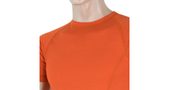 MERINO AIR men's shirt neck sleeve dark orange