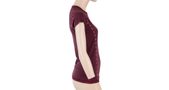 MERINO AIR women's shirt neck sleeve dark burgundy